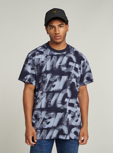 Sprayed Letters Loose T-Shirt